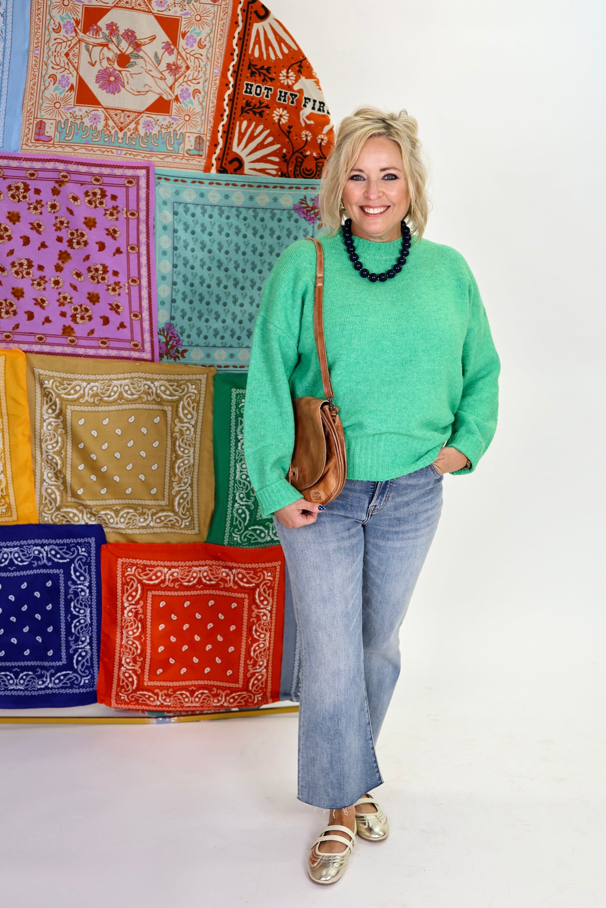 Easy Sunday Green Sweater