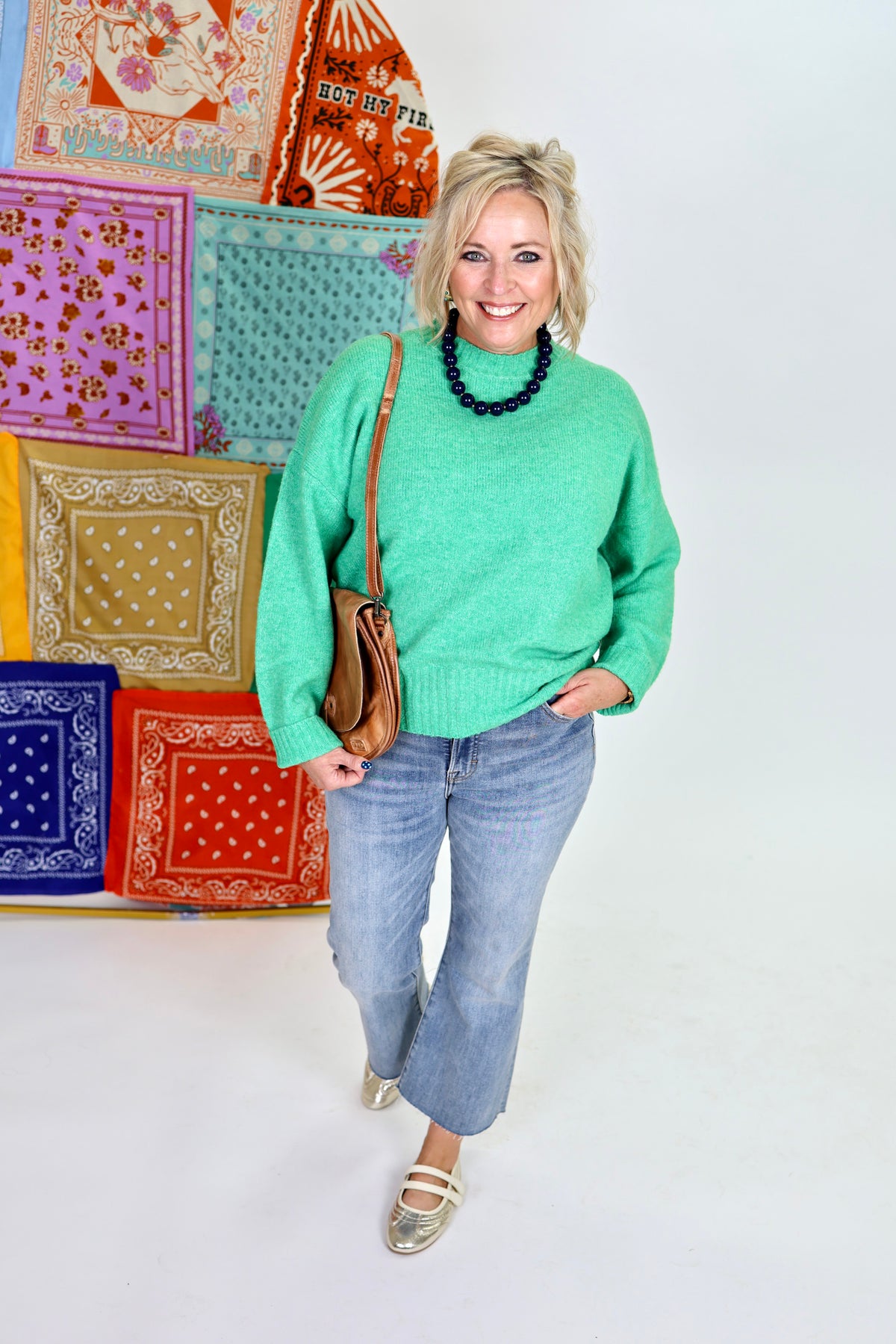Easy Sunday Green Sweater