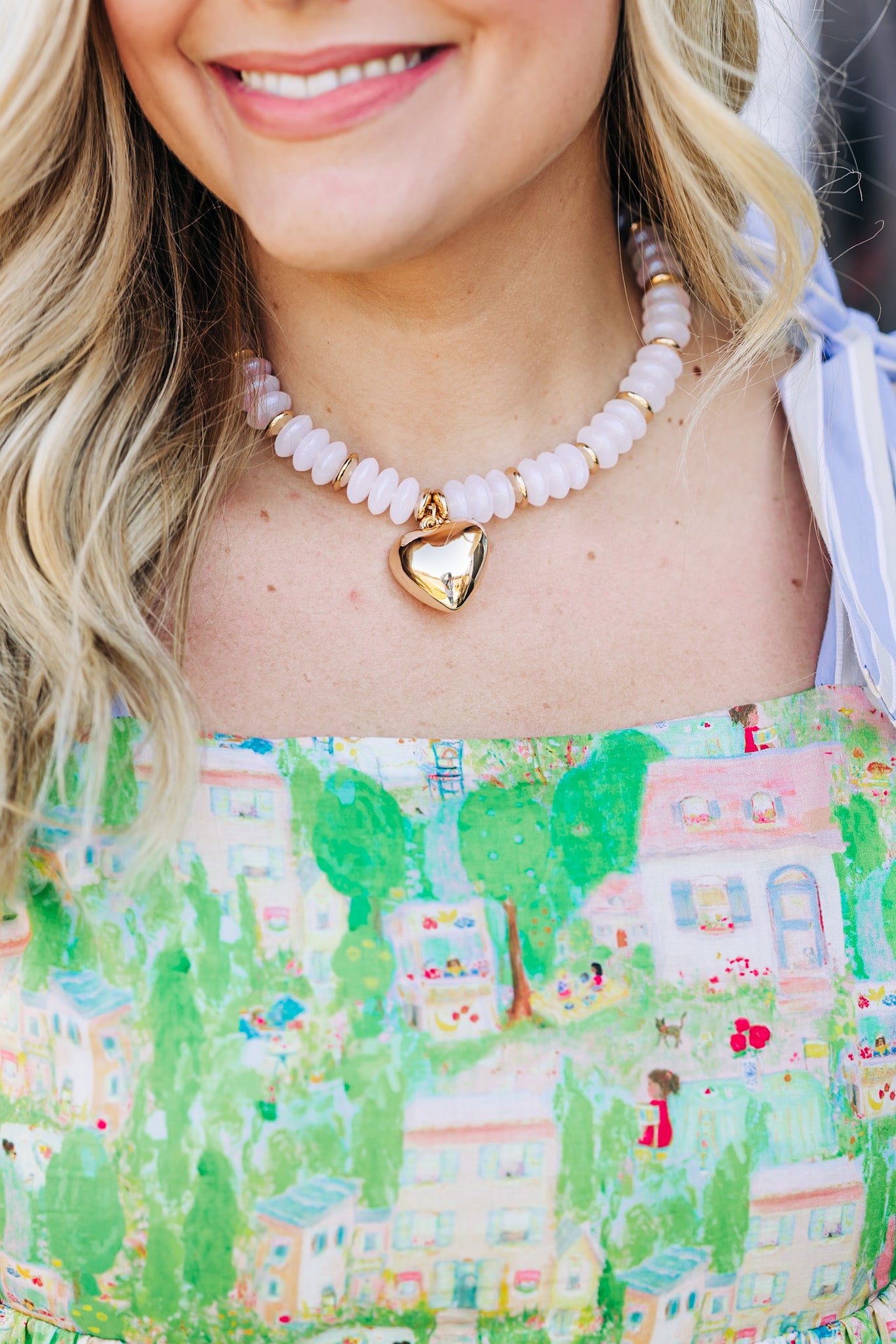 Spread the Love Opal White Necklace