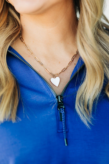 Heart's Whisper White Necklace