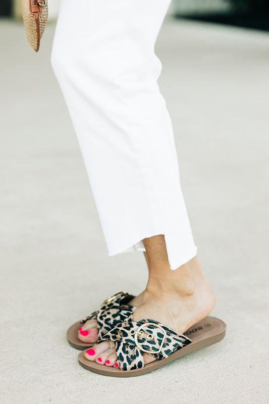 Graphic Leopard Sandal