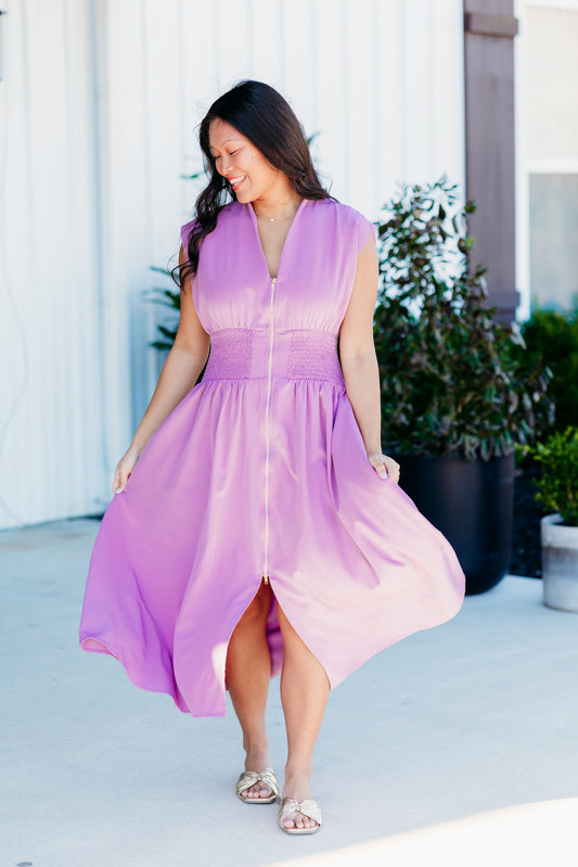 Catching the Sunset Lilac Dress