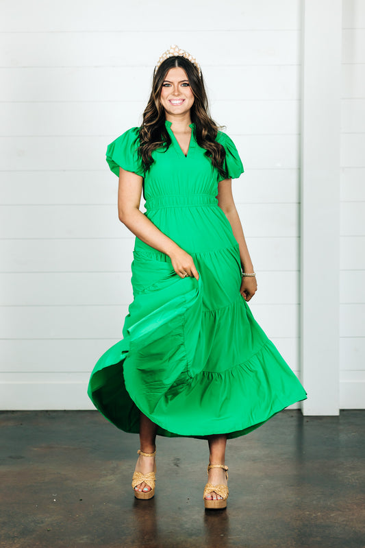 Fashion Forward Kelly Green Dress