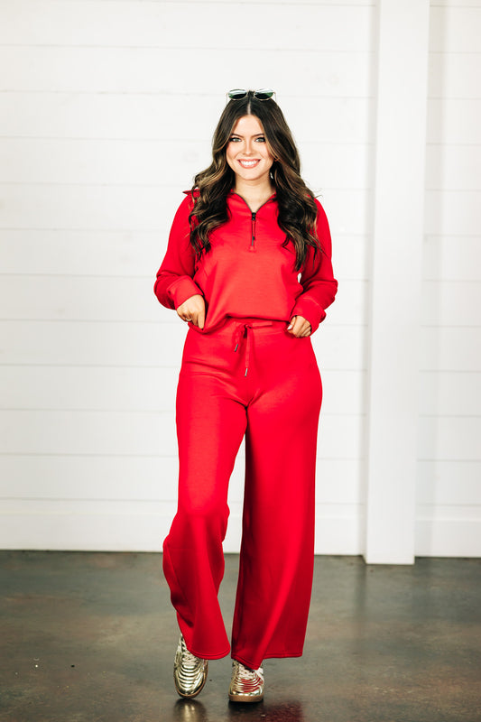 AirEssentials Red Wide Leg Pant