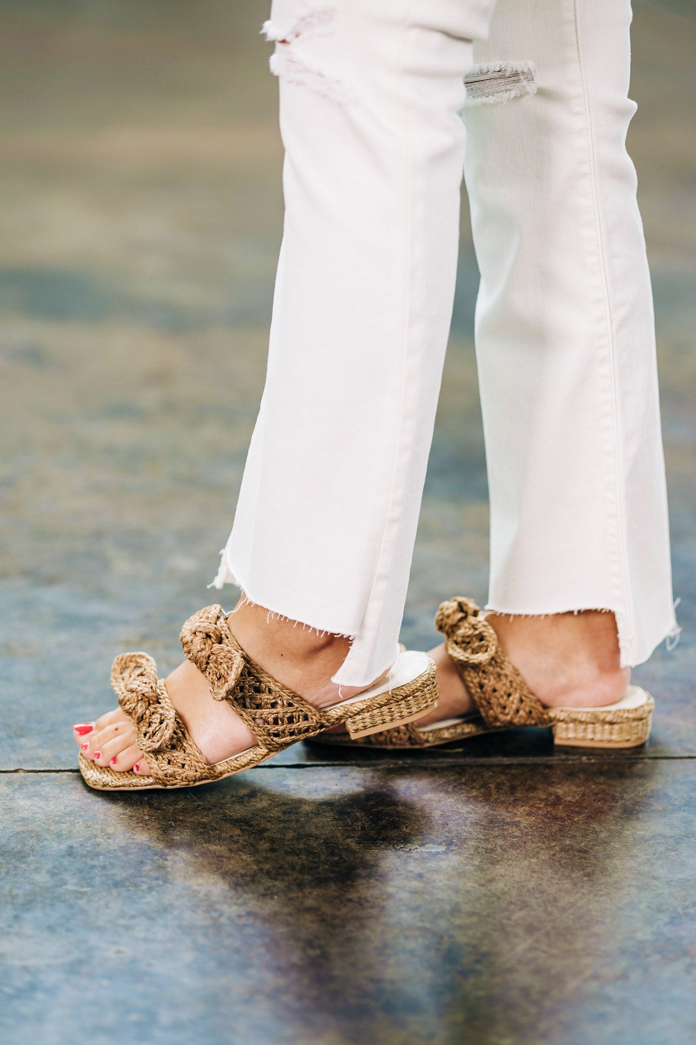 The Esther Raffia Sandals