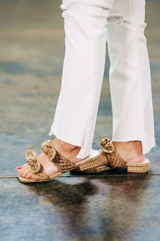 The Esther Raffia Sandals