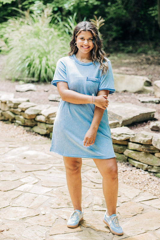 Poised Perfection Blue Dress