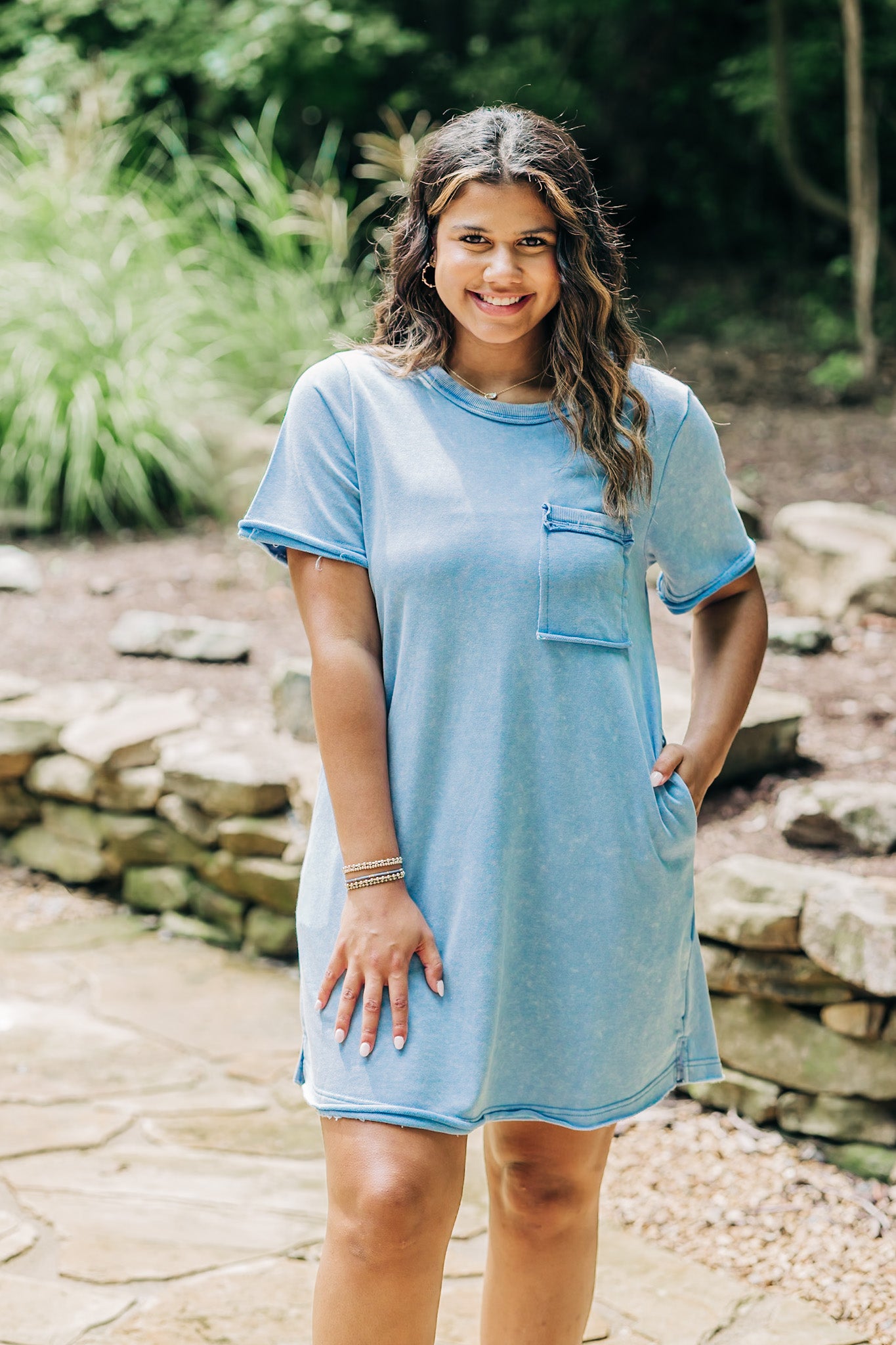 Poised Perfection Blue Dress