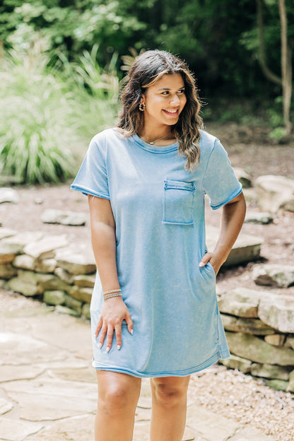 Poised Perfection Blue Dress