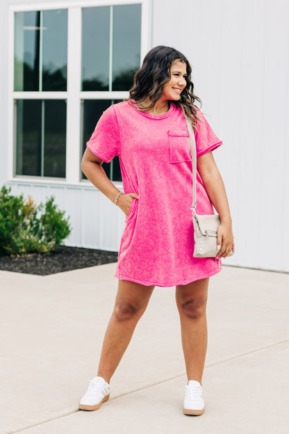 Poised Perfection Fuchsia Dress