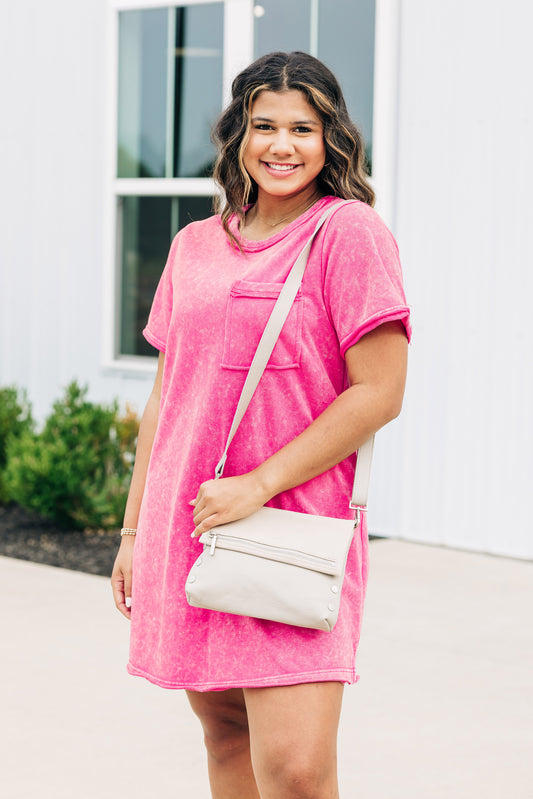 Poised Perfection Fuchsia Dress