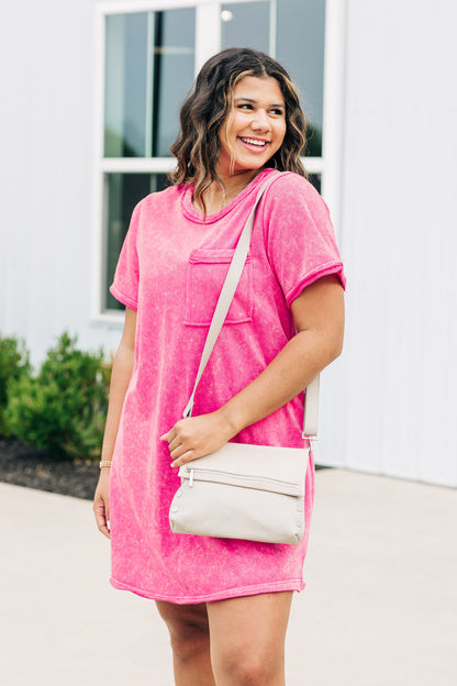 Poised Perfection Fuchsia Dress