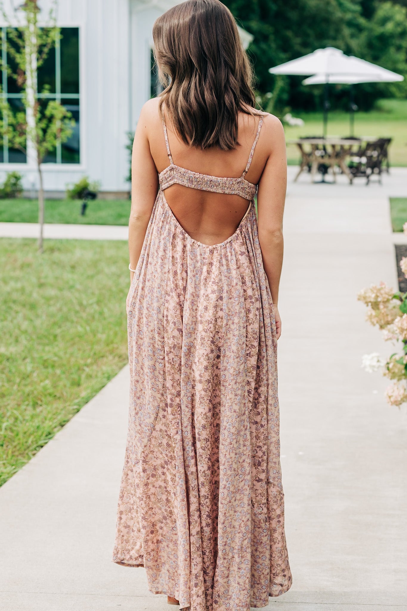 Forever Time Dusty Pink Combo Midi Dress