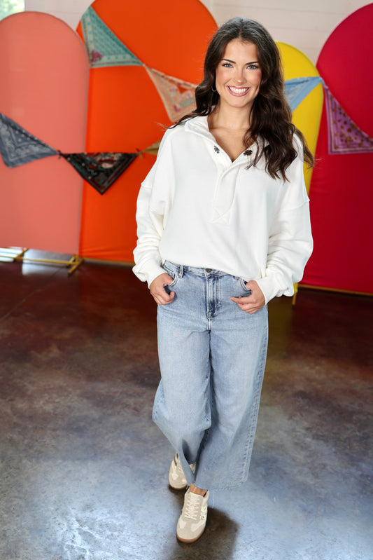 Timeless Clean Ivory Pullover