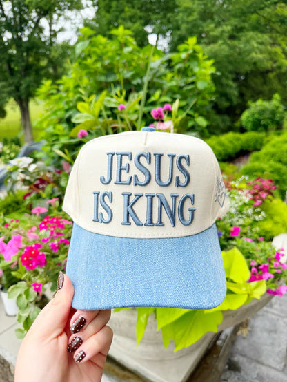 Jesus Clip Art Denim Cap