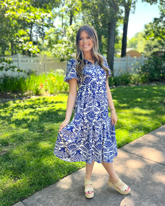 Moments of Peace Midi Dress