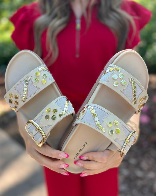 Revelry Studded Plaster Sandals