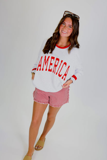 Sunday Morning Red Shorts