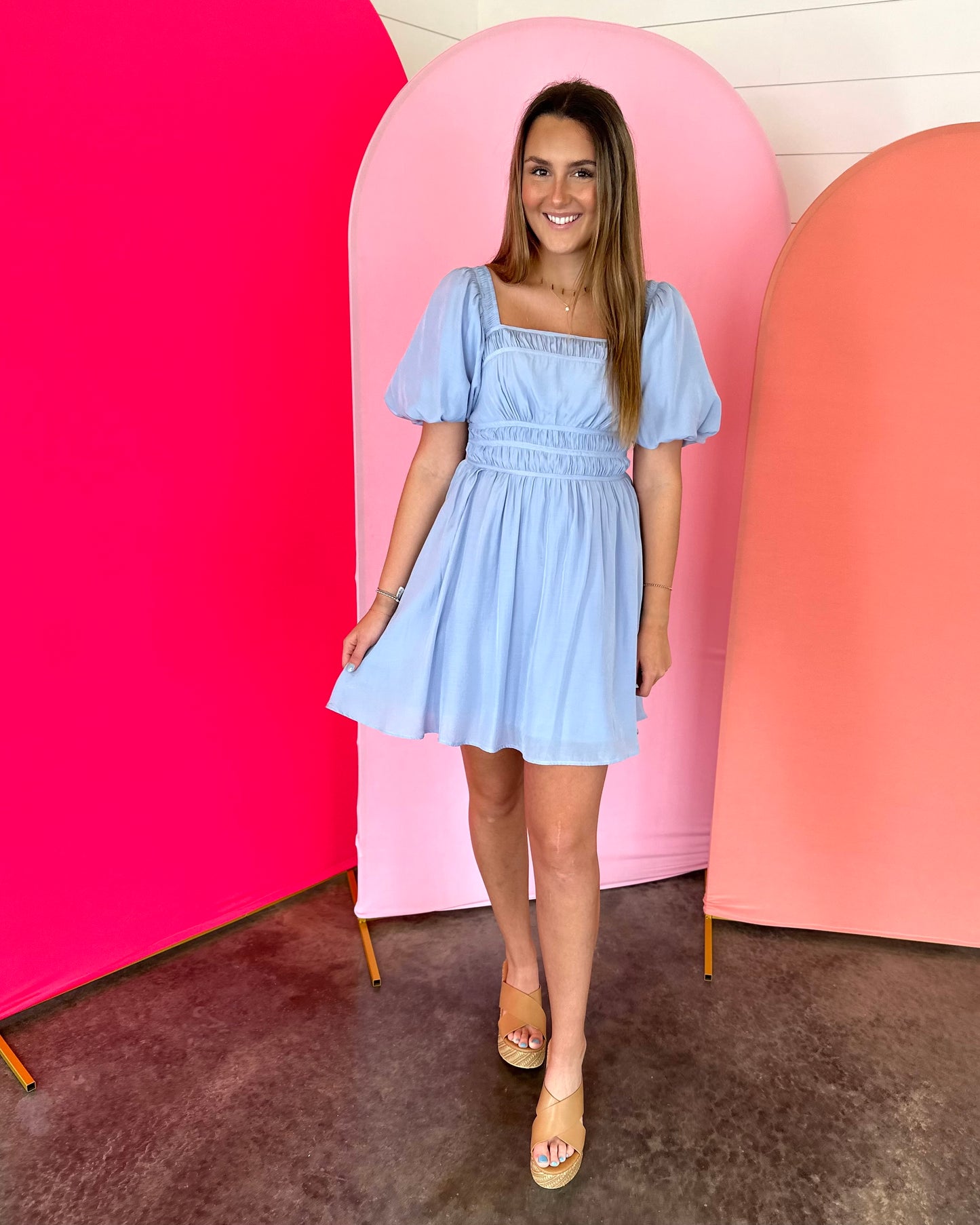 Solid Choice Chambray Dress