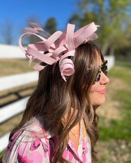 Down and Derby Pink Fascinator