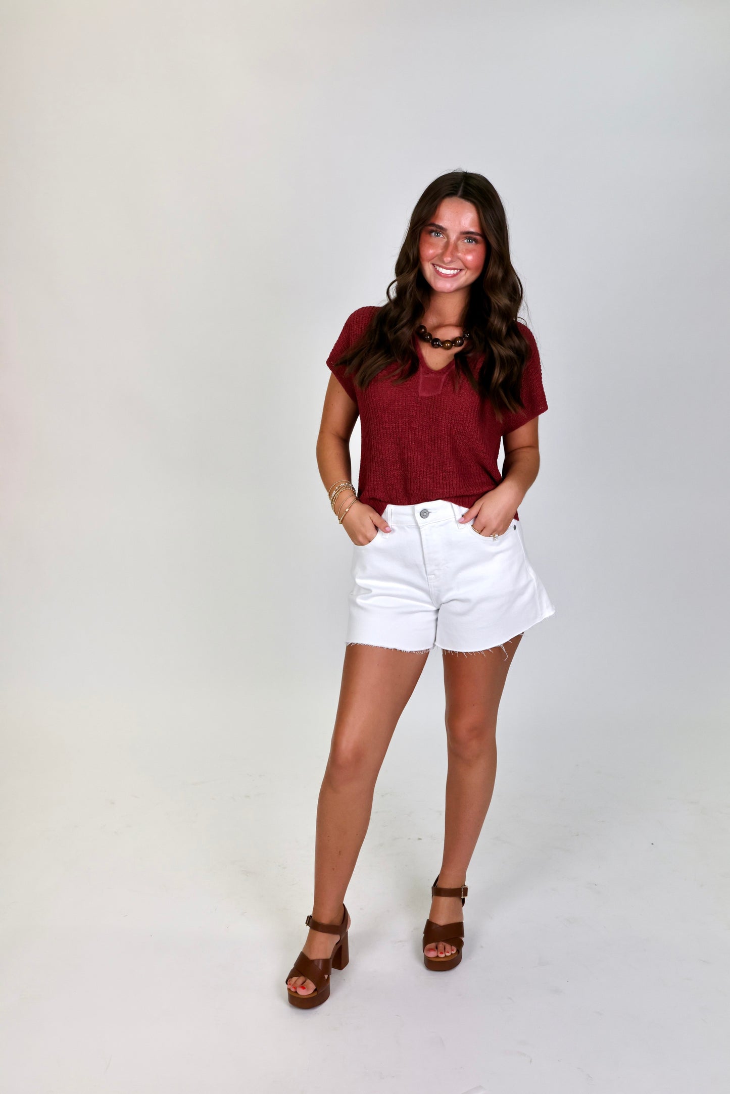 Everyday Moments Maroon Top