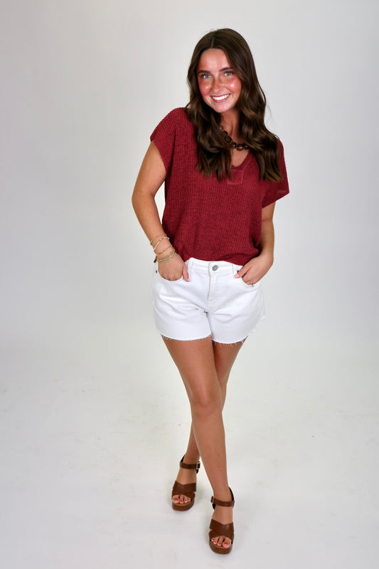 Everyday Moments Maroon Top