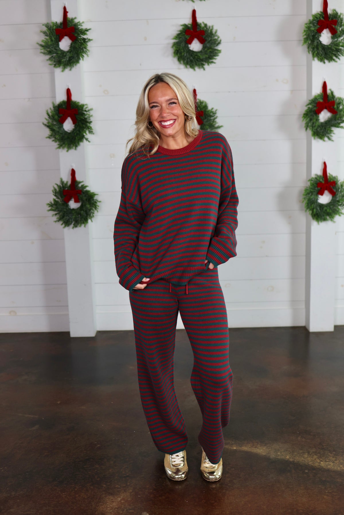 Cozy Days Red Sweater Set
