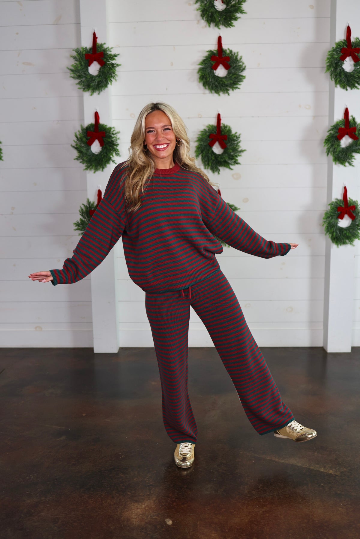 Cozy Days Red Sweater Set