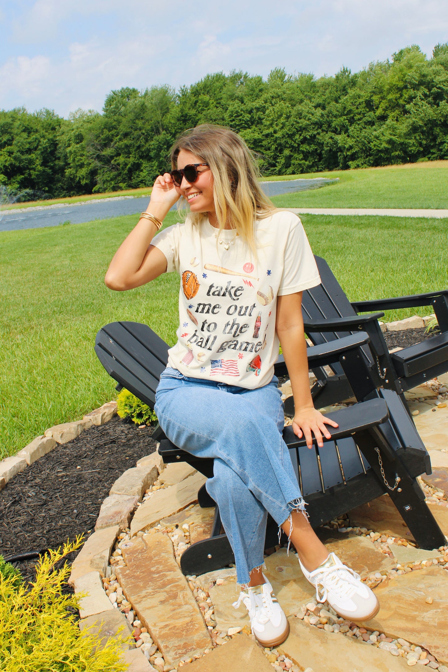Out To The Ball Game Graphic Tee