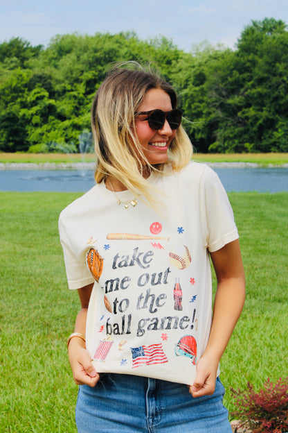 Out To The Ball Game Graphic Tee
