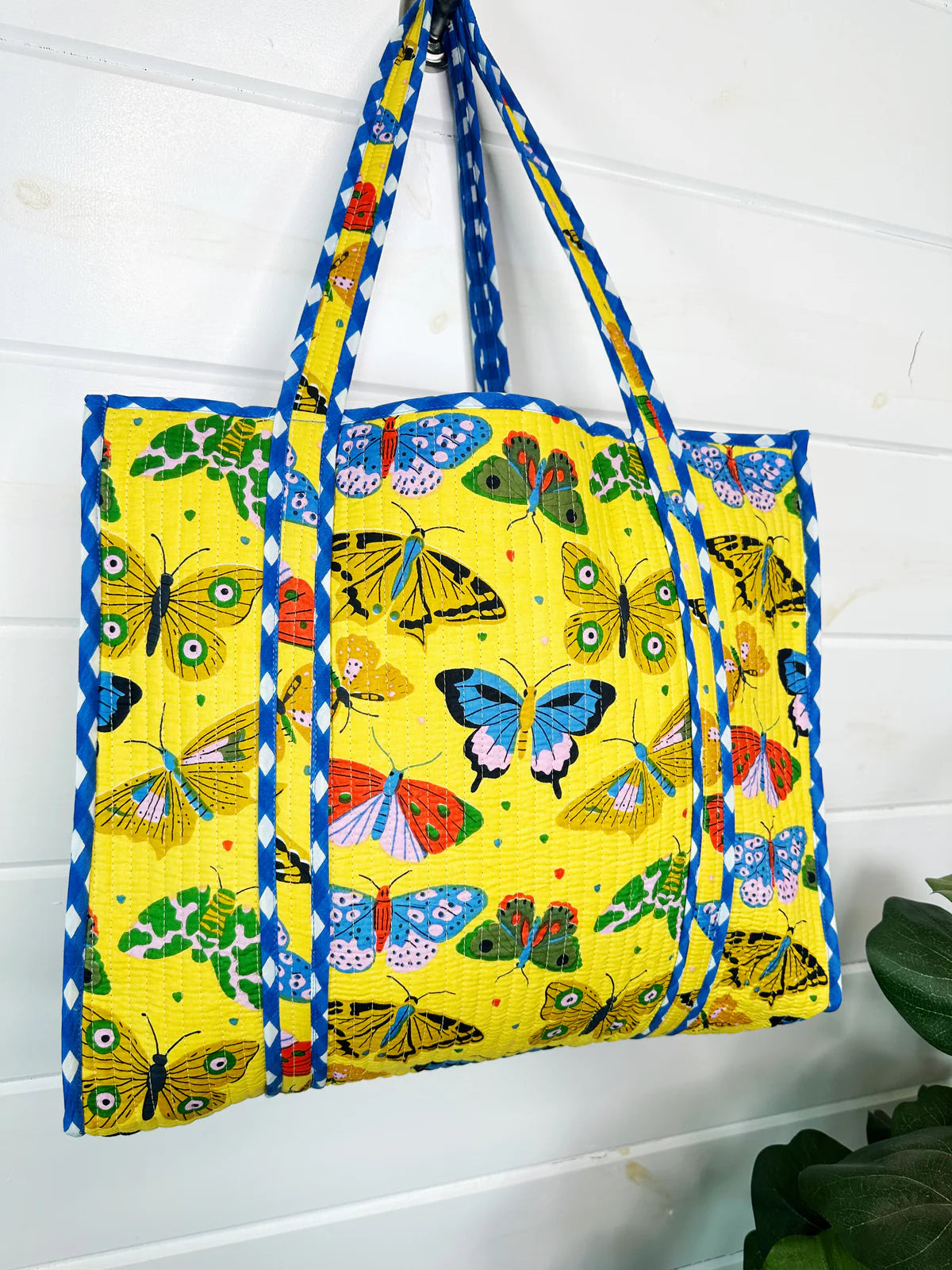 Gave Me Butterflies Quilted Tote Bag