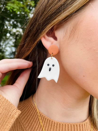 Ghost Clay Earrings
