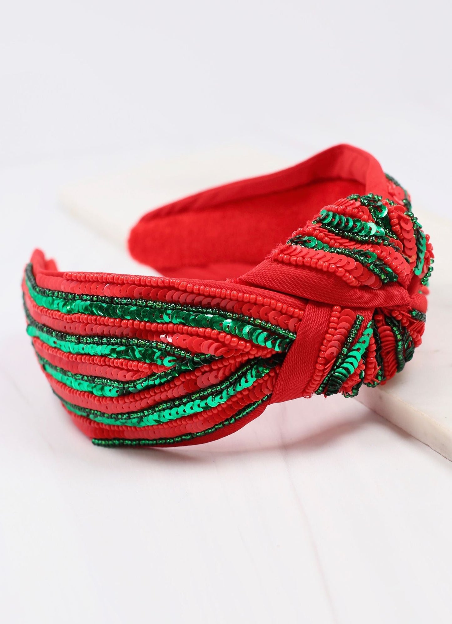 Jingle Bell Rock Red/Green Headband