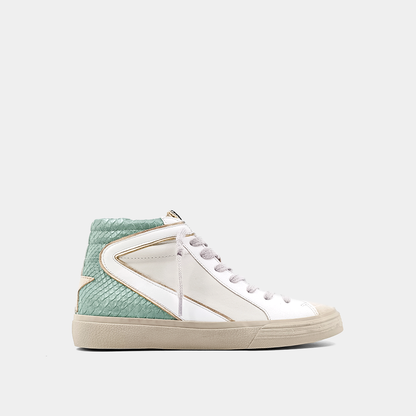 Rooney Mint Snake Sneaker