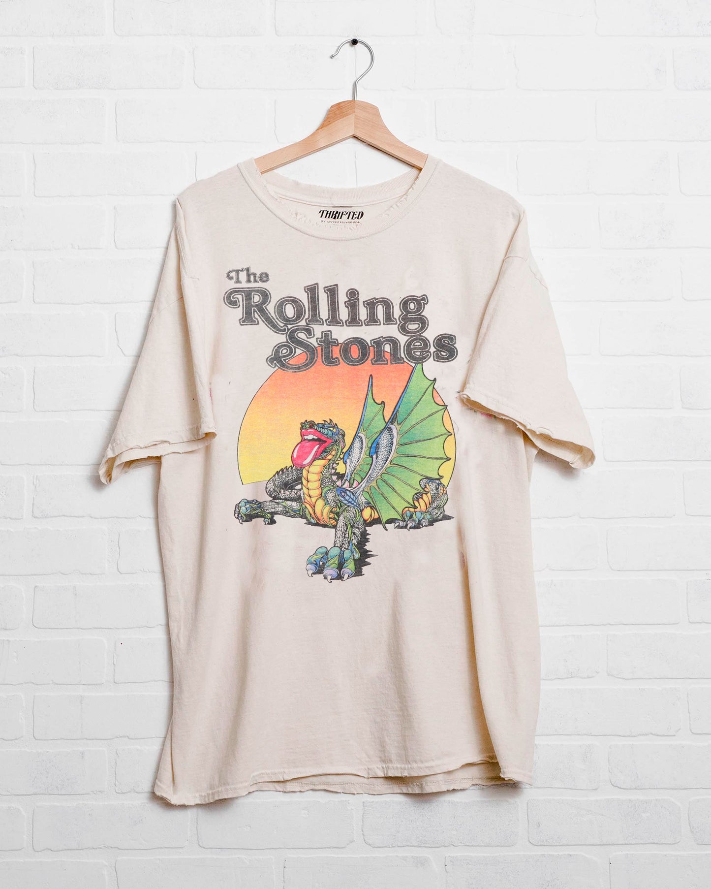 Rolling Stones Dragon Off White Graphic Tee