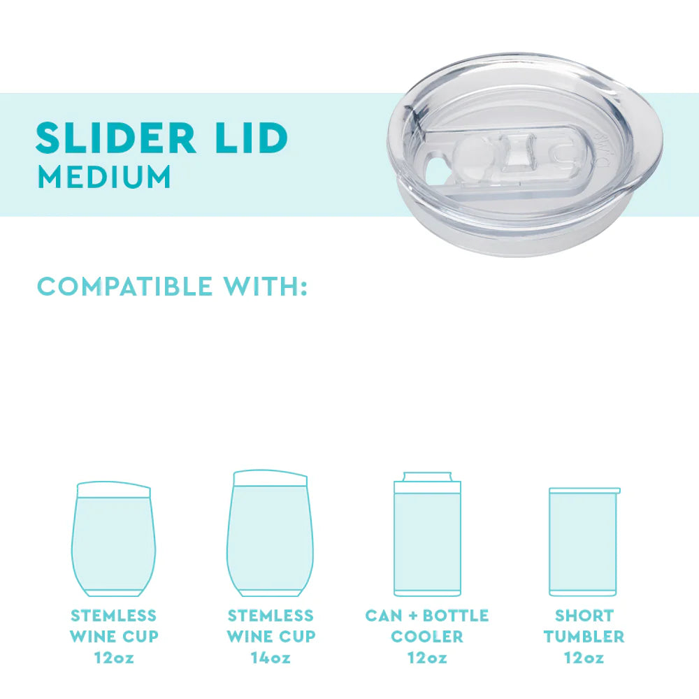 Clear EZ Slider Lid Medium (3")