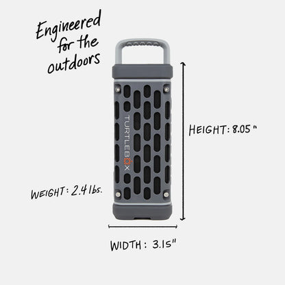 Turtlebox Ranger Waterproof Gray Speaker