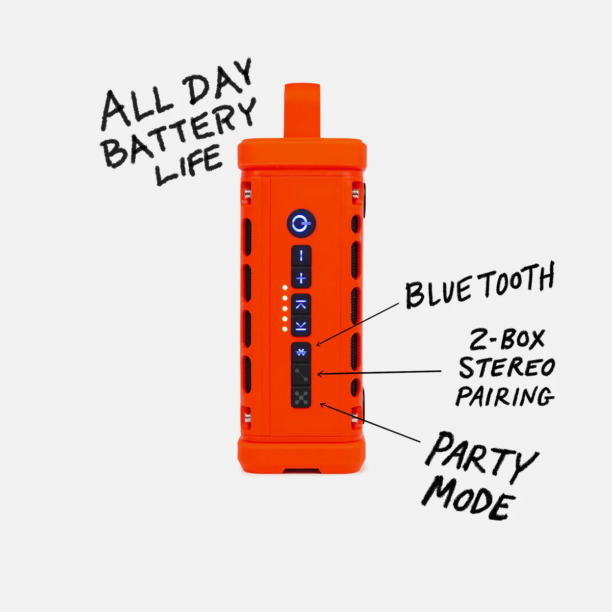 Turtlebox Ranger Waterproof Orange Speaker
