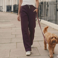 Roberta Fleece Pants in Plum