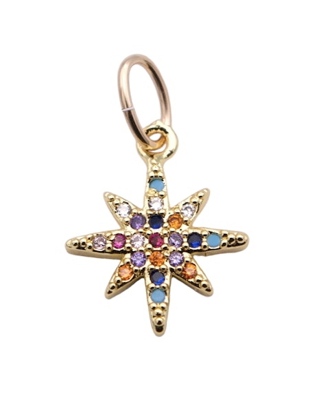 Colorful Starburst Charm