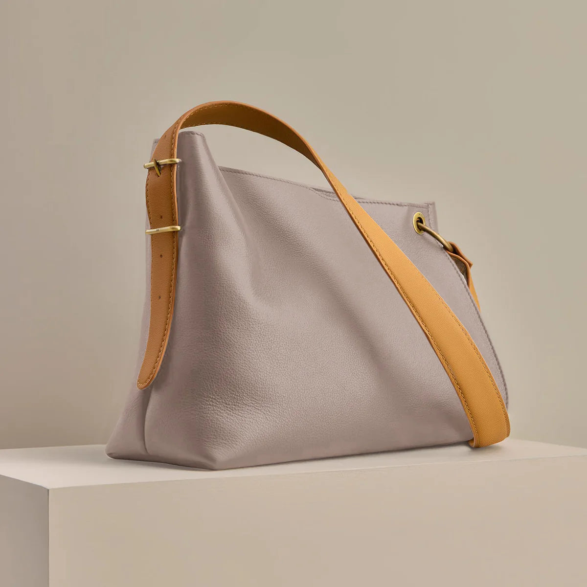 Rayna Warm Adobe Shoulder Handbag