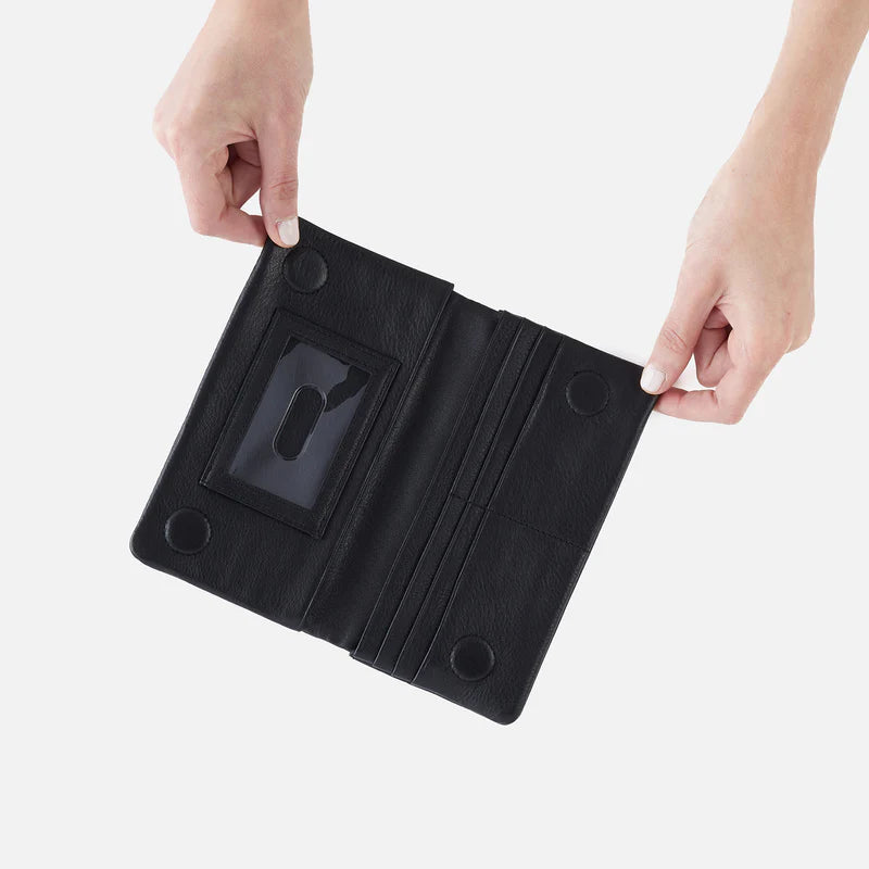 Lumen Continental Black Wallet