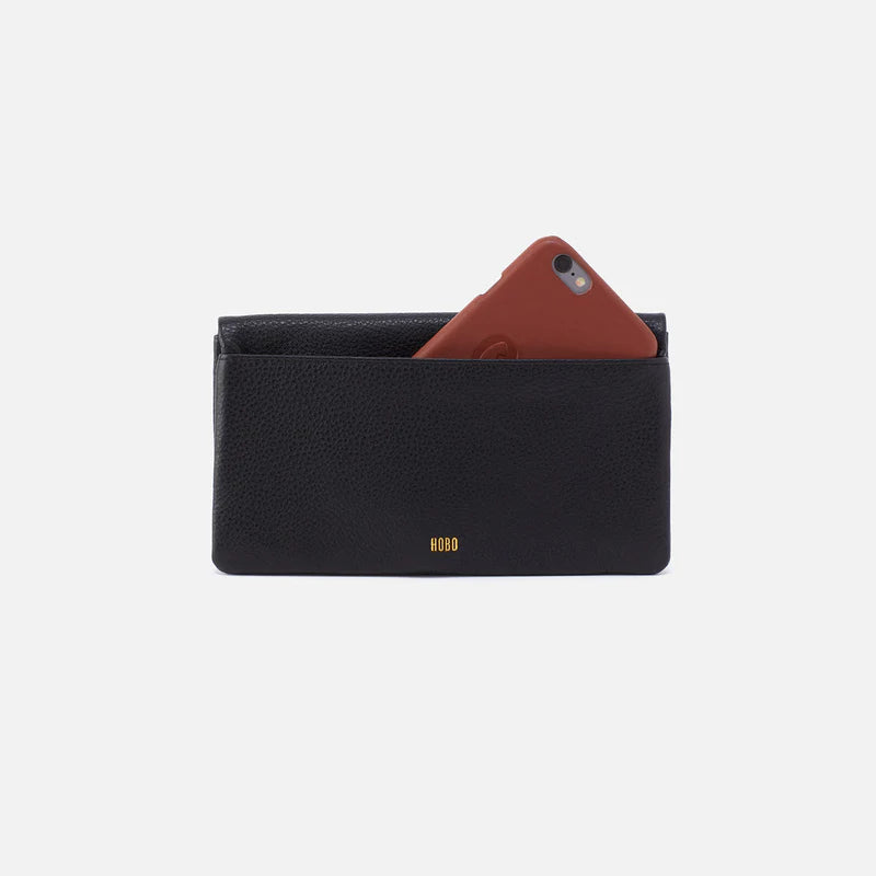 Lumen Continental Black Wallet
