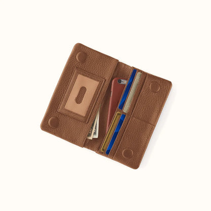 Lumen Continental Timber Brown Wallet