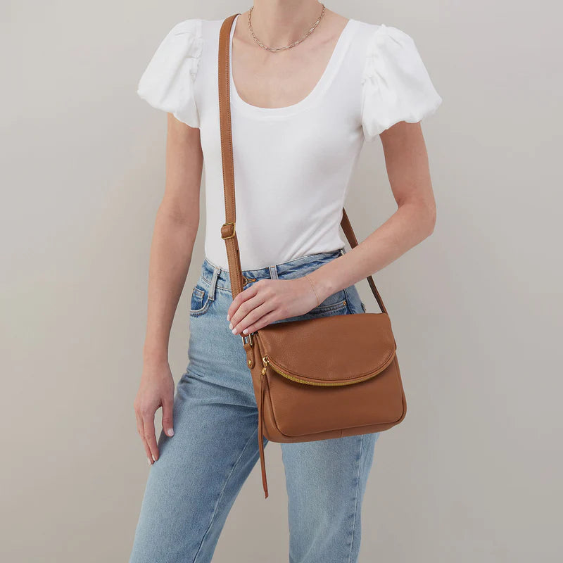 Fern Messenger Warm Honey Crossbody Bag