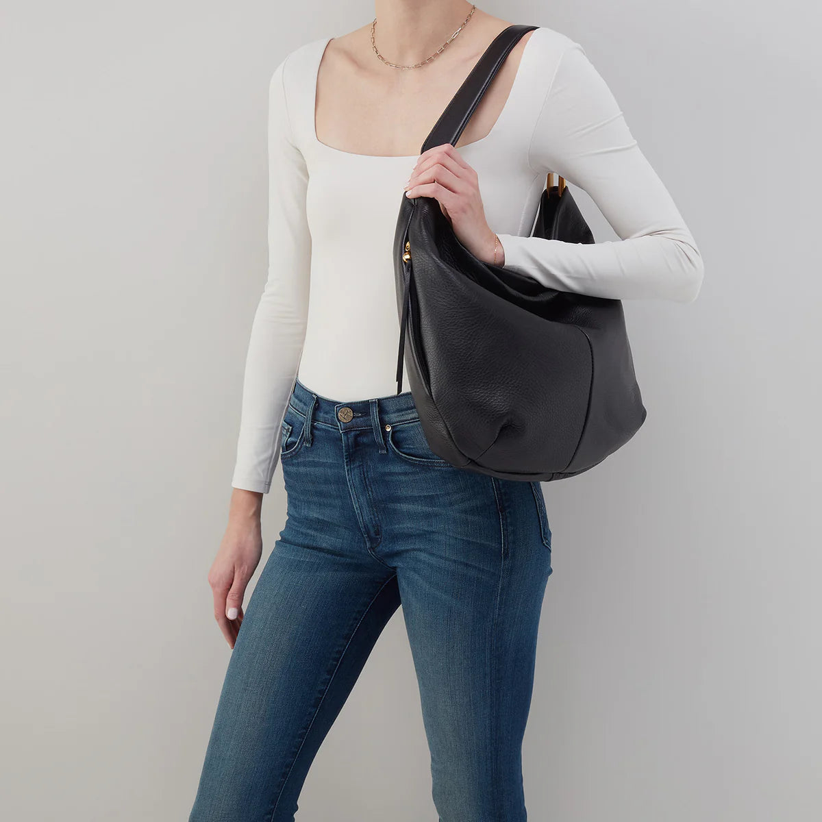 Harley Hobo Black Shoulder Bag