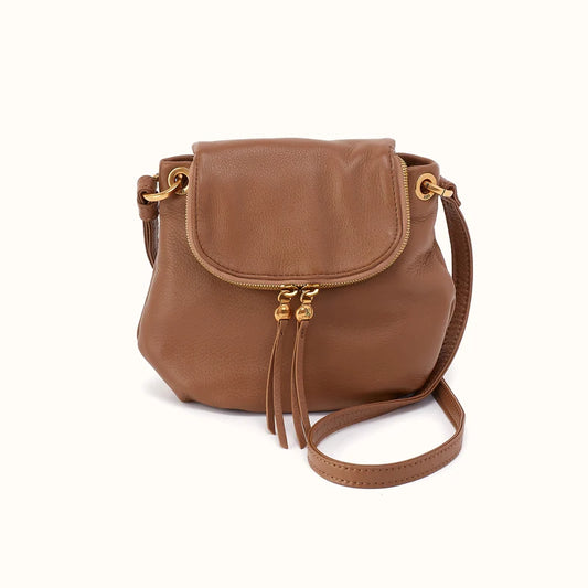 Fern Zip-Flap Timber Brown Crossbody