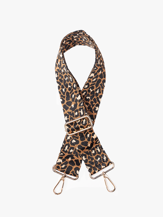 Leopard Brown Guitar Strap