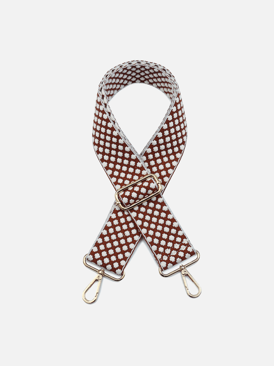 Dotted Brown Guitar Strap