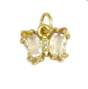 Clear Butterfly Charm